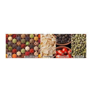 Vzorka fototapety Premium Sand - Všetky chute sveta - Gastronómia, Korenie, Sušené bylinky - 100x30 cm