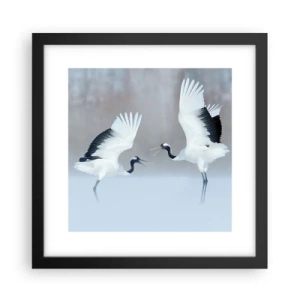 Plagát v čiernom ráme - Tanec v hmle - 30x30 cm