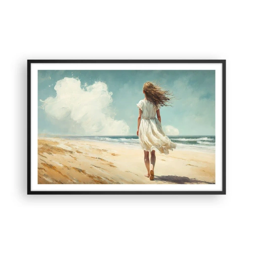 Plagát v čiernom ráme - Smerom ku slnku a vetru - 91x61 cm
