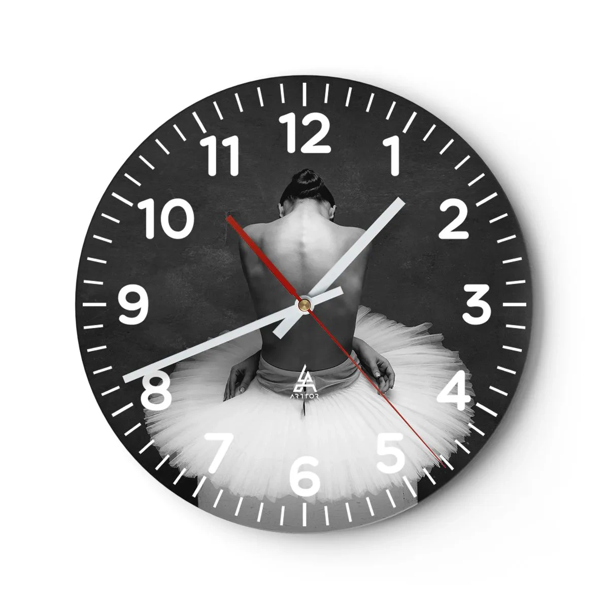 Nástenné hodiny - Práve prekvitá - 30x30 cm