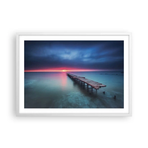 Plagát v bielom ráme - Medzi nebom a zemou - 70x50 cm