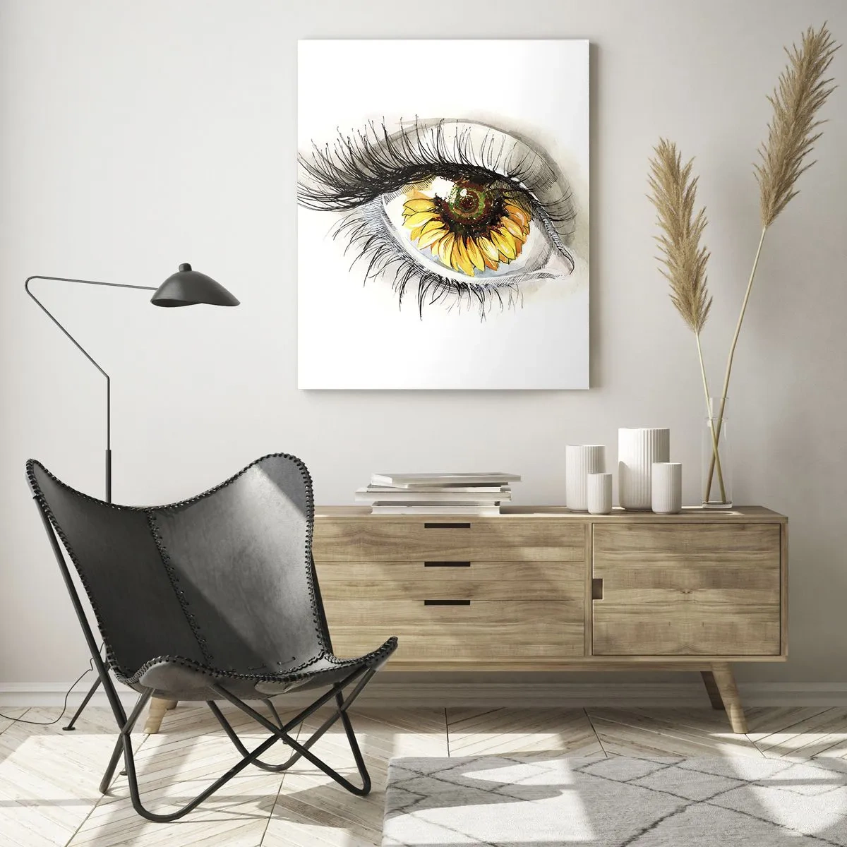 Obraz na skle - Pohľad žeravý ako leto - 50x70 cm