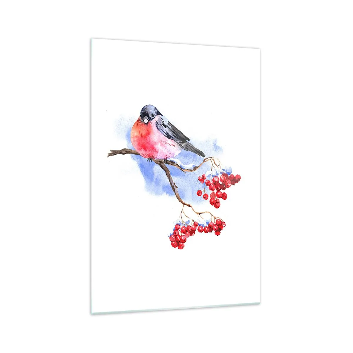 Obraz na skle - Farebná zima - 70x100 cm