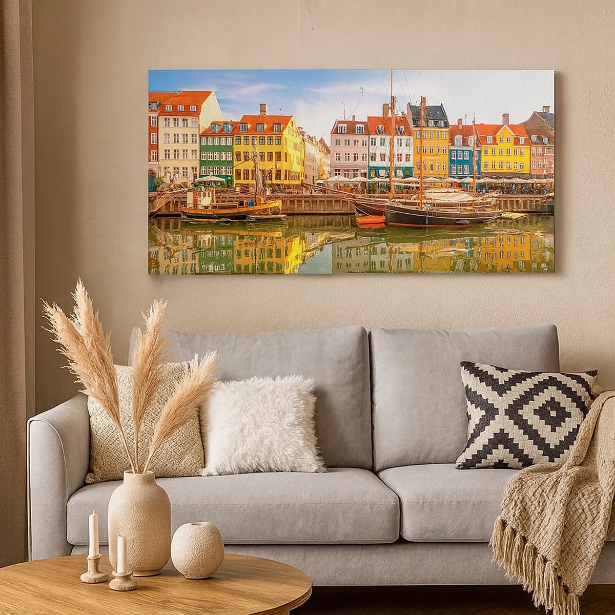 Obraz na plátne - Pri vode hladkej ako zrkadlo - 30x30 cm