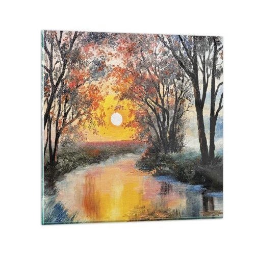 Obraz na skle - Jesenný nádych - 50x50 cm