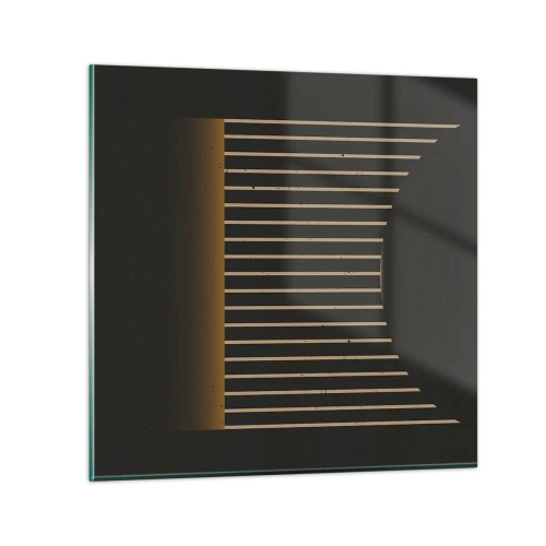 Obraz na skle - Preskúmať temnotu - 30x30 cm