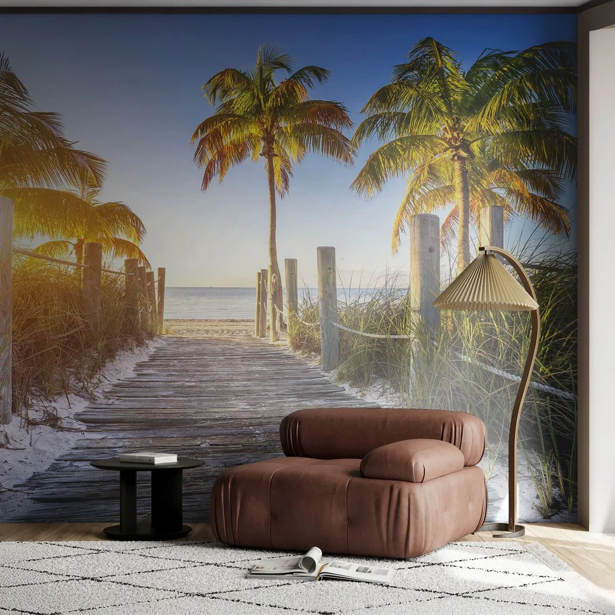 Fototapeta Premium Sand - Priamo do raja - Krajina, Kokosová palma, Pláž - 100x70 cm