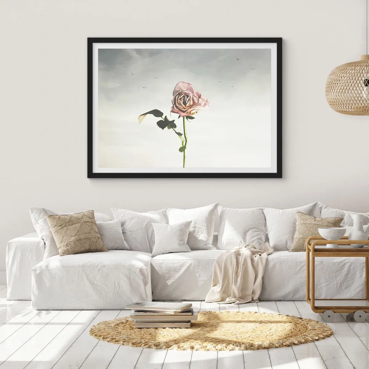 Plagát v čiernom ráme - Vítanie jari - 70x50 cm
