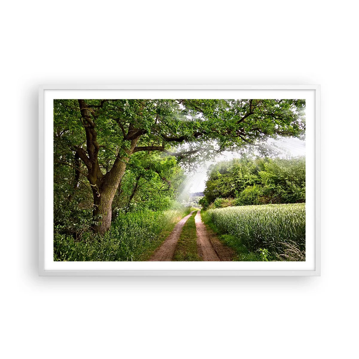 Plagát v bielom ráme - Et in Arcadia ego - 91x61 cm