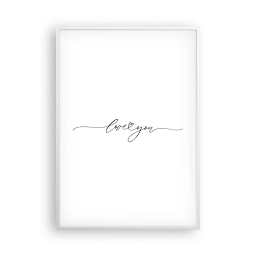 Plagát v bielom ráme - Čierne na bielom - 70x100 cm