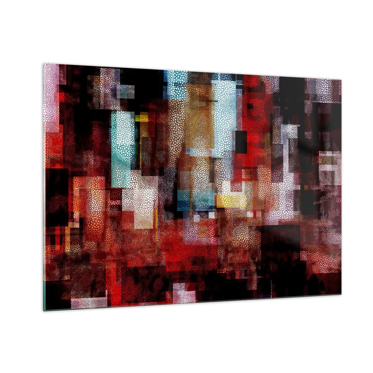 Obraz na skle - Chaos a zmätok - 100x70 cm