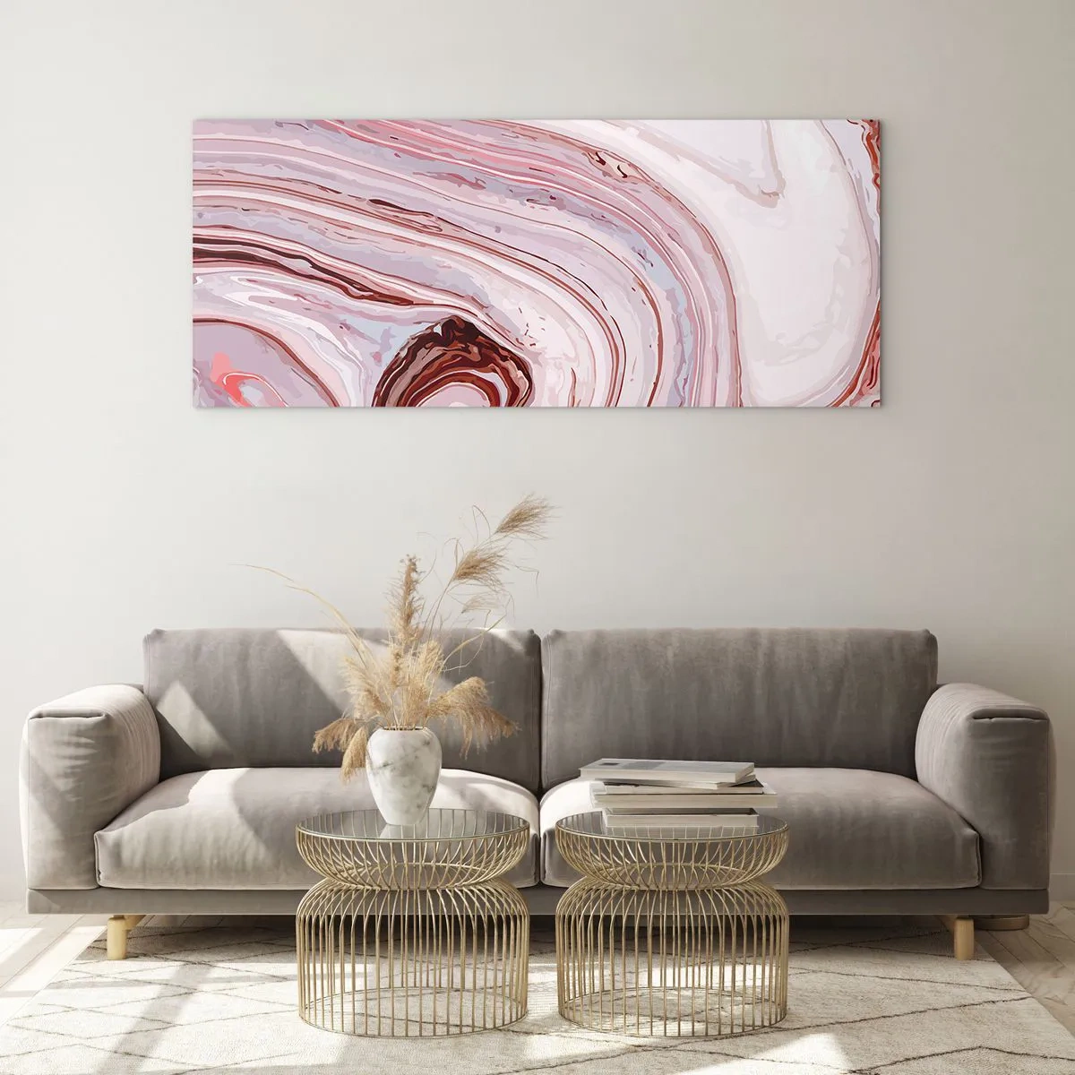 Obraz na skle - Rovno, potom vpravo dole - 120x50 cm