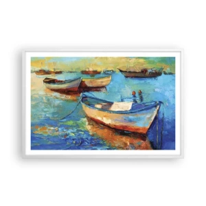 Plagát v bielom ráme - V južnom zálive - 91x61 cm