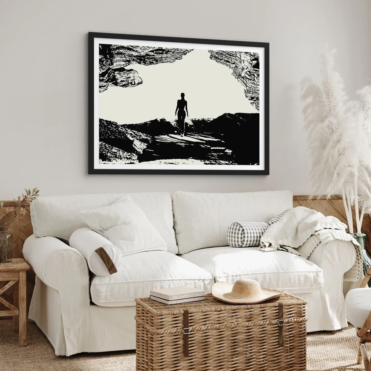 Plagát v čiernom ráme - Nový pohľad - 70x50 cm