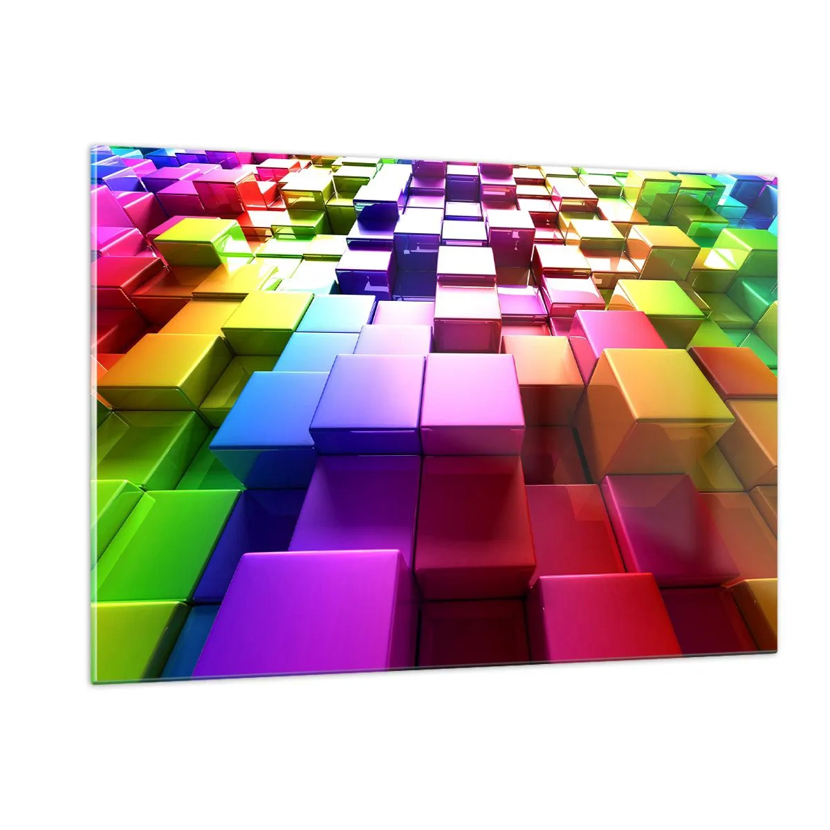 Obraz na skle - Op-artové spoločne v tíme - 120x80 cm