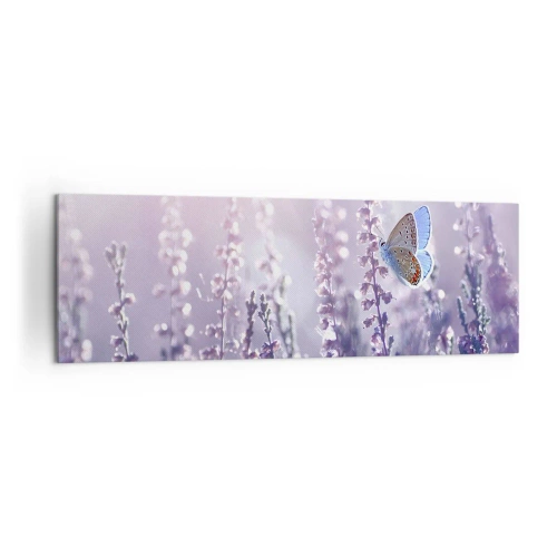 Obraz na plátne - Bozk motýľa - 160x50 cm