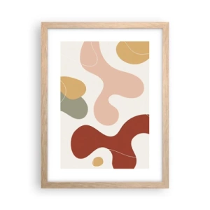 Plagát v ráme zo svetlého duba - Klikiháky - 30x40 cm