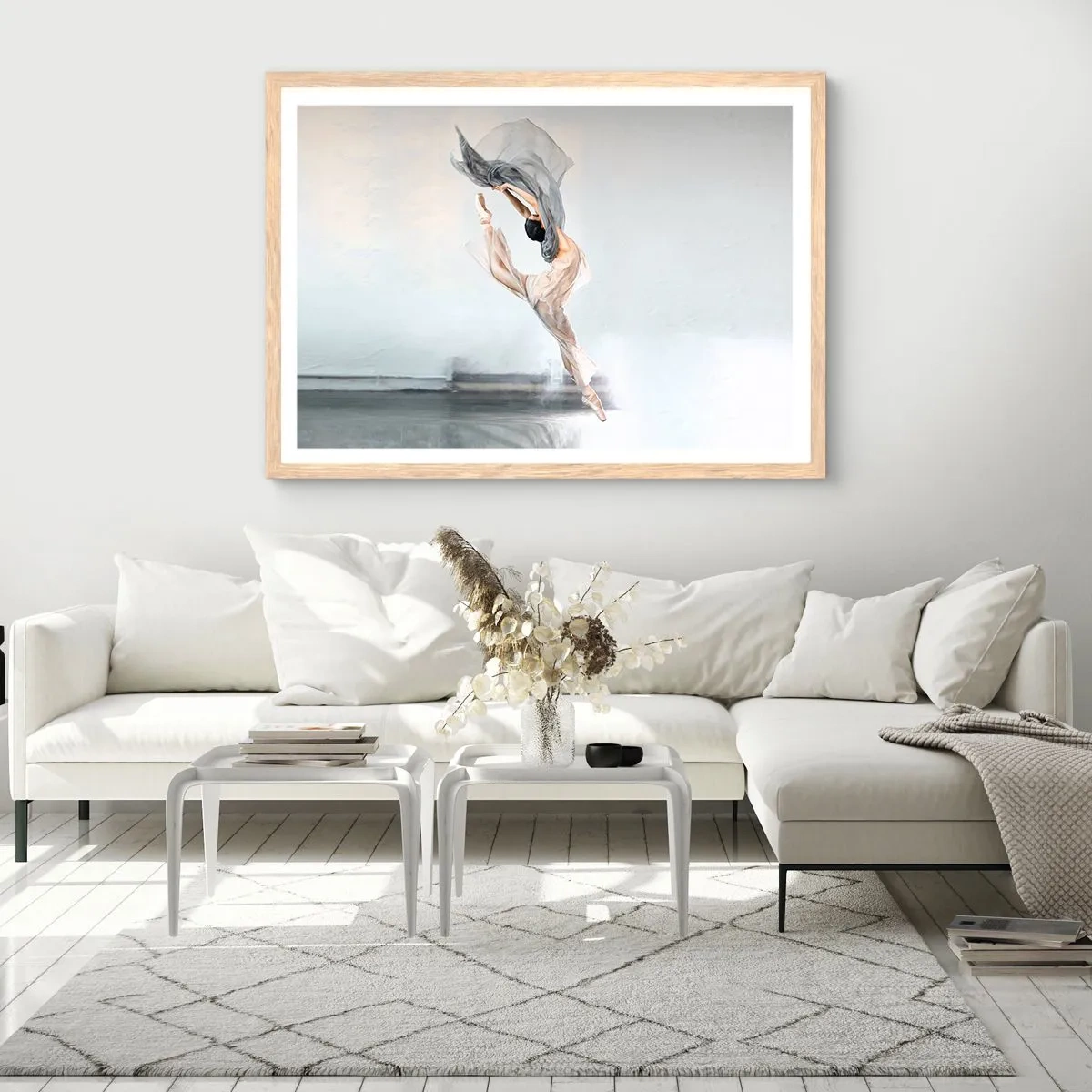 Plagát v ráme zo svetlého duba - V tanečnom vytrhnutí - 91x61 cm