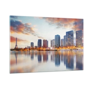 Obraz na skle - Monumentálny pokoj Paríža - 120x80 cm