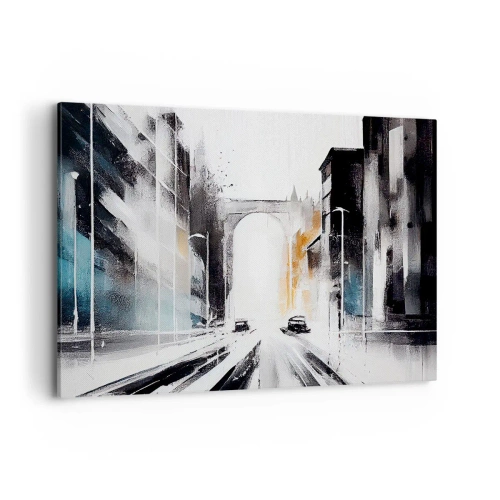 Obraz na plátne - Štúdia mesta: architektúra a pohyb - 100x70 cm