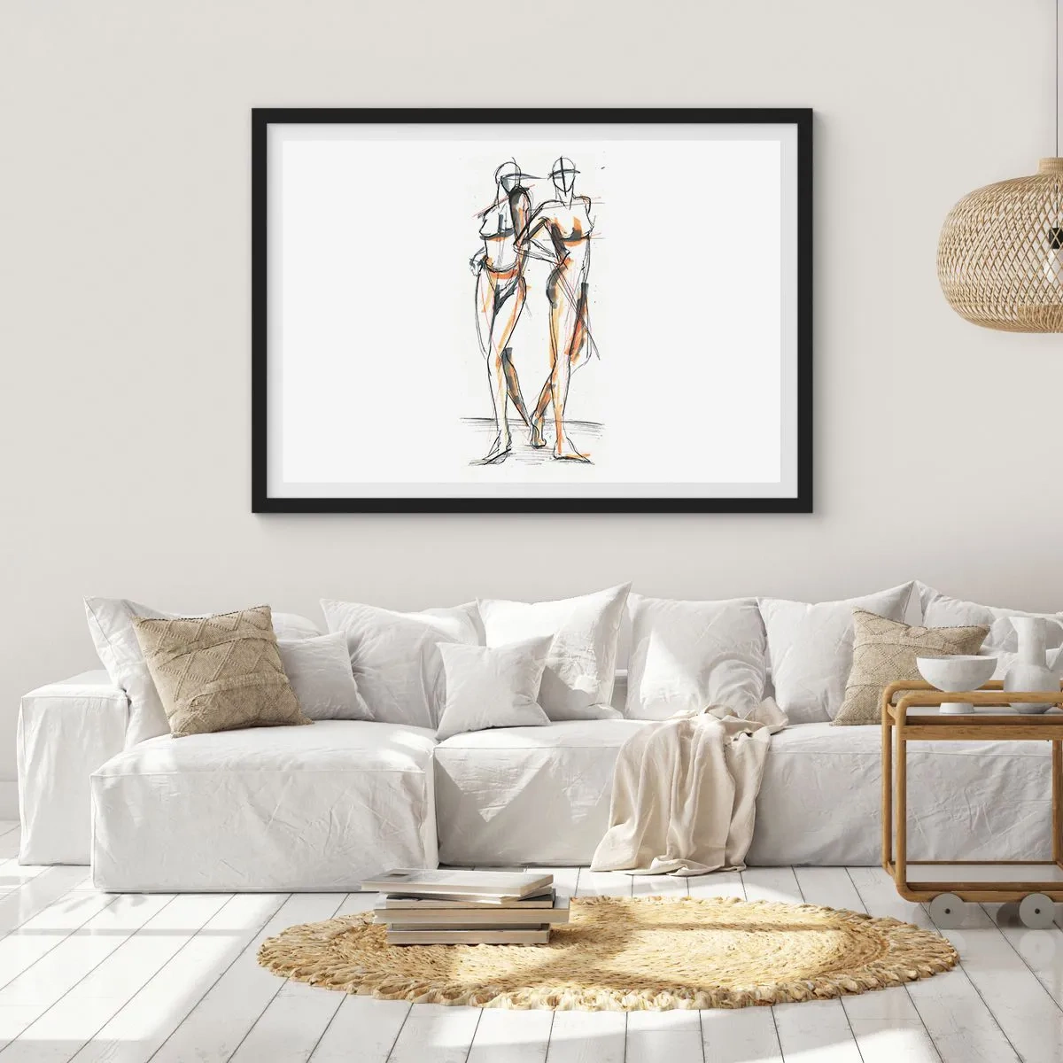 Plagát v čiernom ráme - Štúdia šarmu - 91x61 cm