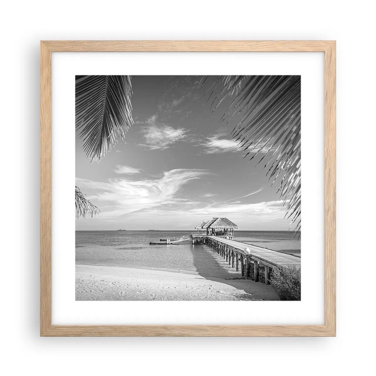 Plagát v ráme zo svetlého duba - Spomienka alebo sen? - 40x40 cm