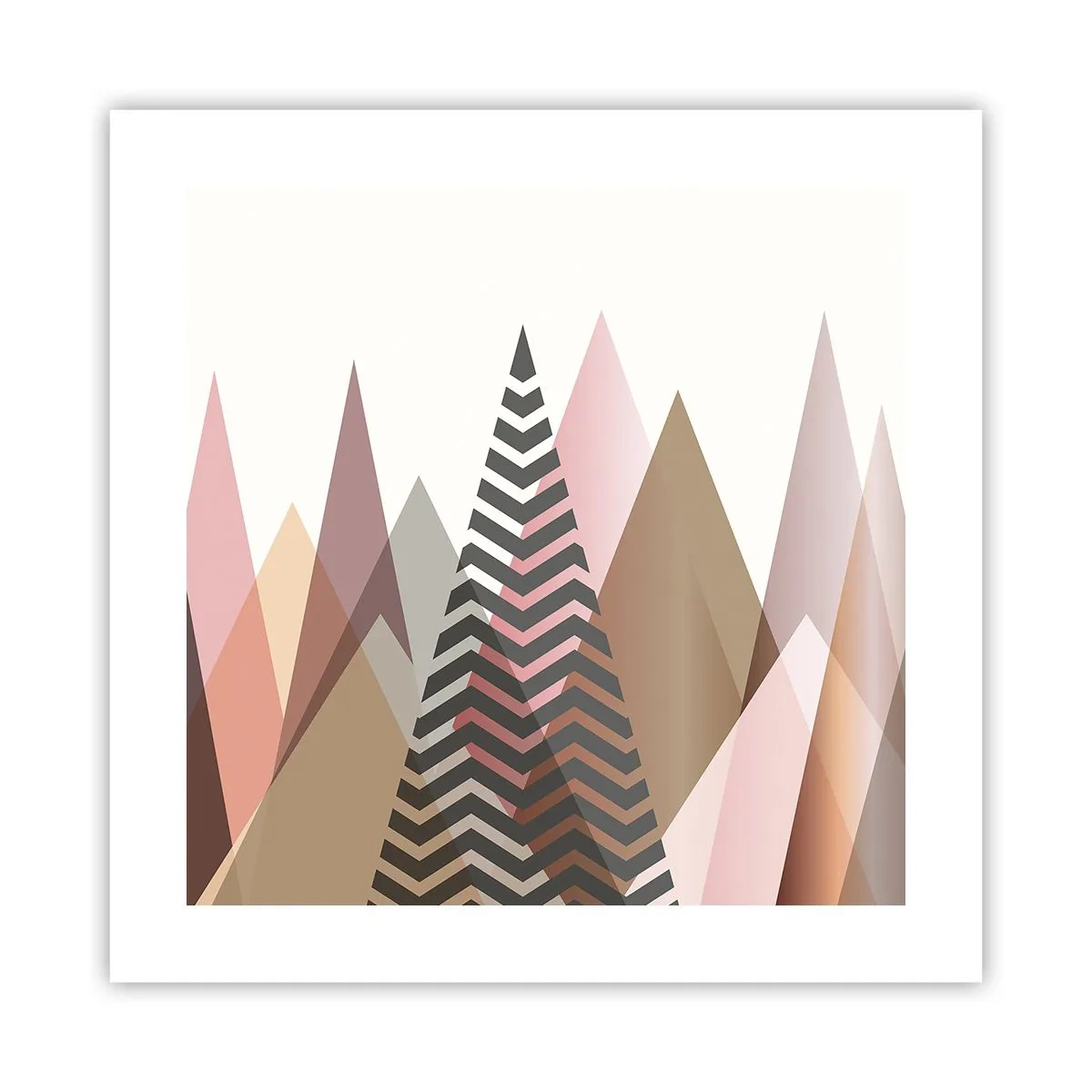 Plagát - Pyramidálny pohľad - 40x40 cm