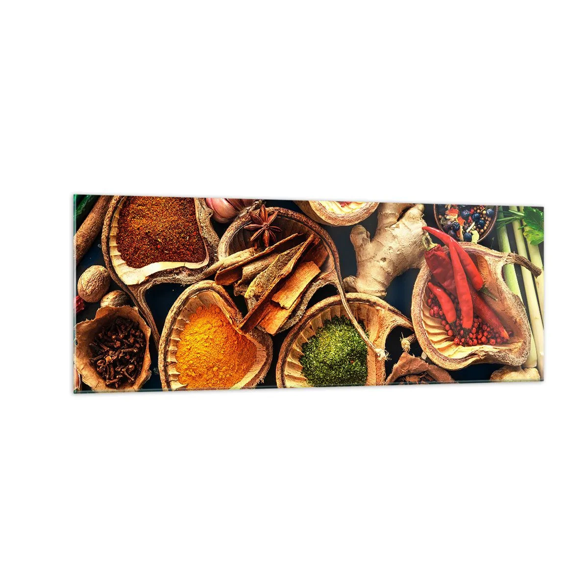 Obraz na skle - Vezmi si, čo chceš - 140x50 cm