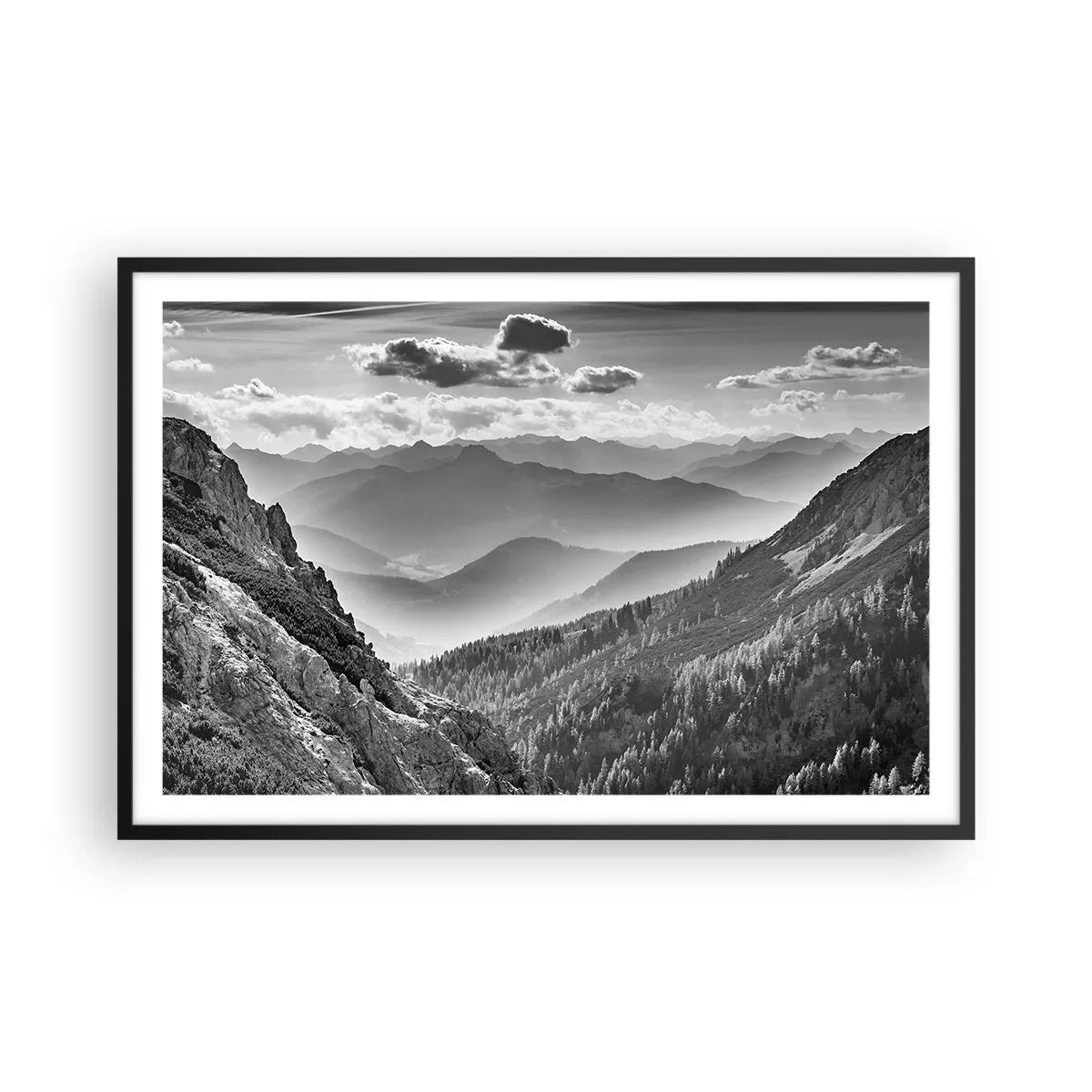 Plagát v čiernom ráme - Až k horizontu - 91x61 cm