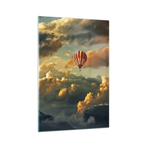 Obraz na skle - Letím, lebo chcem - 70x100 cm