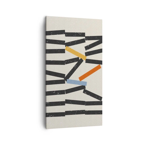 Obraz na plátne - Domino – kompozícia - 45x80 cm