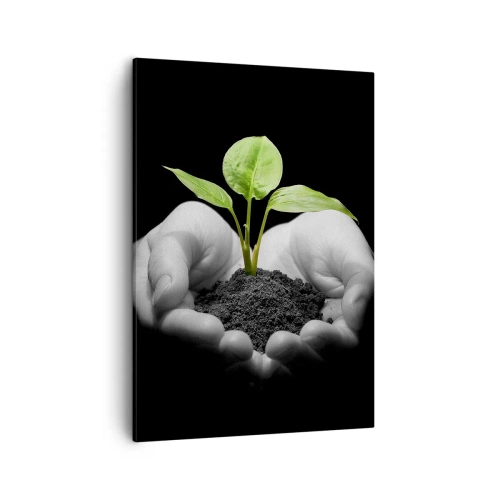 Obraz na plátne - Milujem prírodu, chránim ju - 50x70 cm