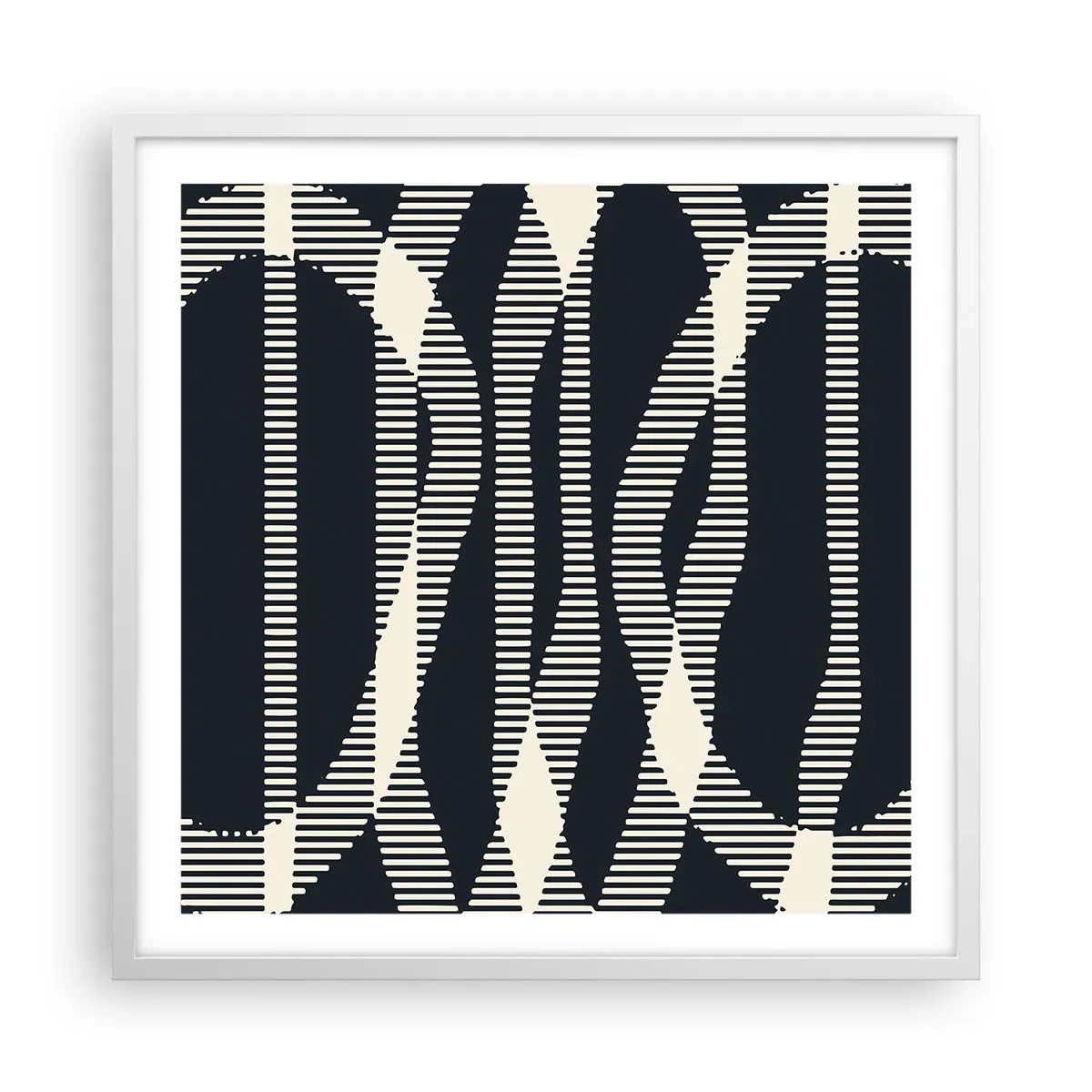 Plagát v bielom ráme - Pokus o prelomenie temnoty - 60x60 cm