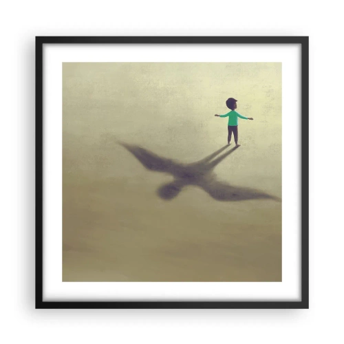 Plagát v čiernom ráme - Hrdina budúcnosti - 50x50 cm