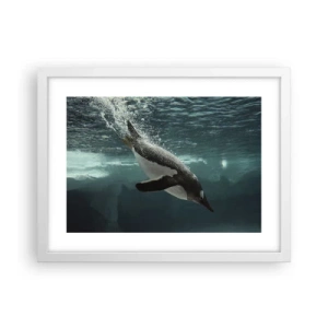 Plagát v bielom ráme - Vitajte v mojom svete - 40x30 cm