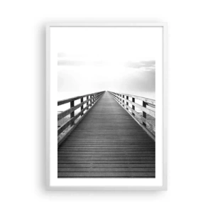 Plagát v bielom ráme - Do diaľky… - 50x70 cm