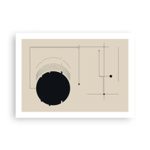 Plagát - Pružná a dynamická kompozícia - 70x50 cm