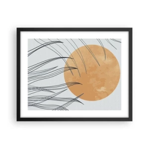 Plagát v čiernom ráme - Vždy ku slnku - 50x40 cm
