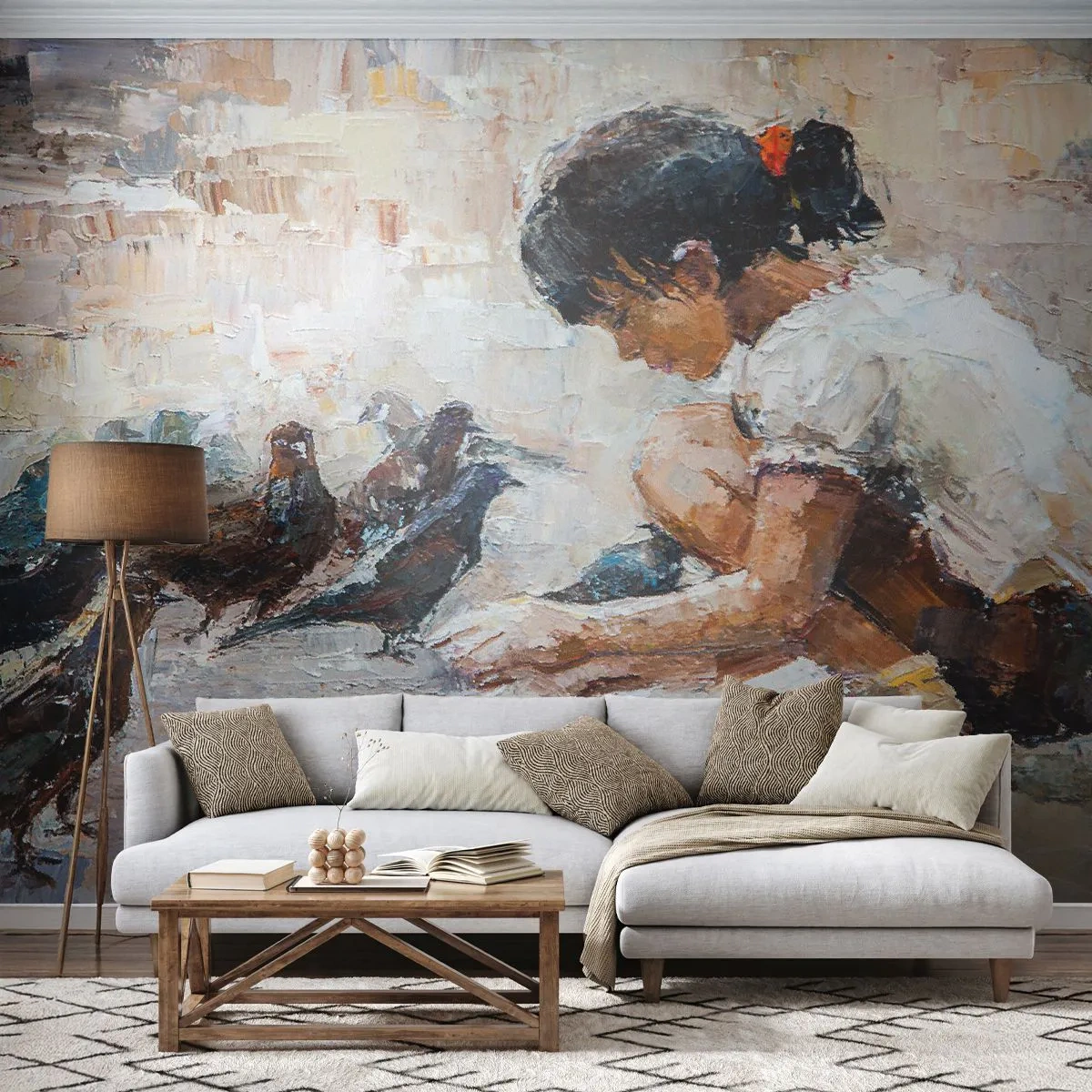 Fototapeta Premium Canvas - Maličkí a najmilší - Dievča, Squab, Pre deti - 300x210 cm