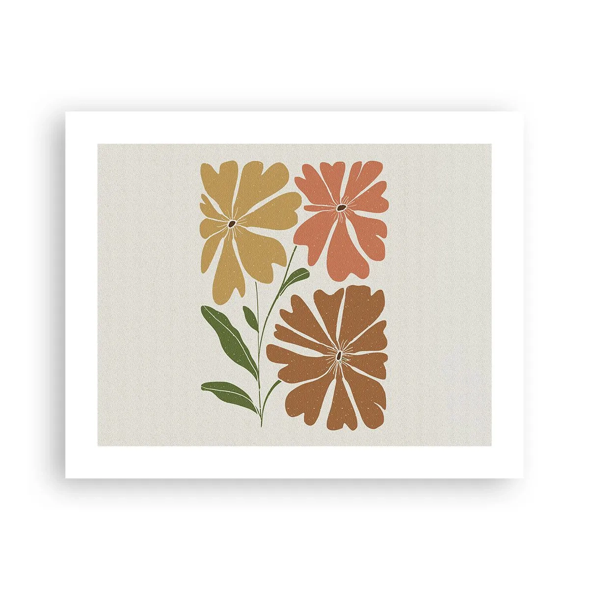 Plagát - Príroda a geometria - 50x40 cm