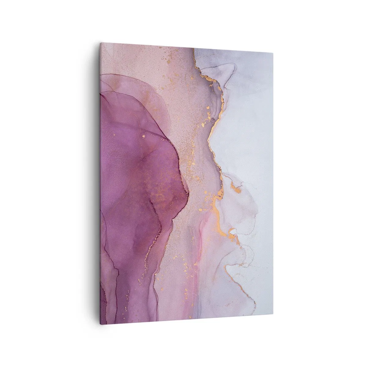 Obraz na plátne - Fialové a ľalové vlny - 70x100 cm