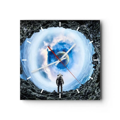 Nástenné hodiny - Už blízko domova - 30x30 cm