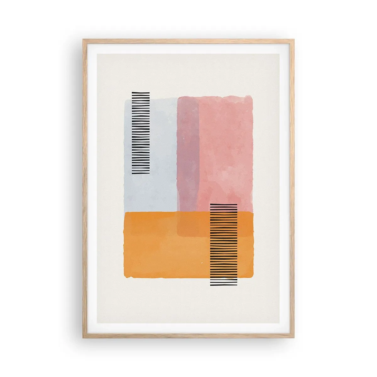 Plagát v ráme zo svetlého duba - Z rohu do rohu - 70x100 cm