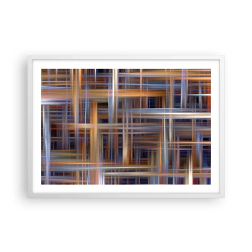 Plagát v bielom ráme - Utkané zo svetla - 70x50 cm
