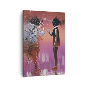 Obraz na plátne - Je možné nahliadnuť do seba? - 50x70 cm