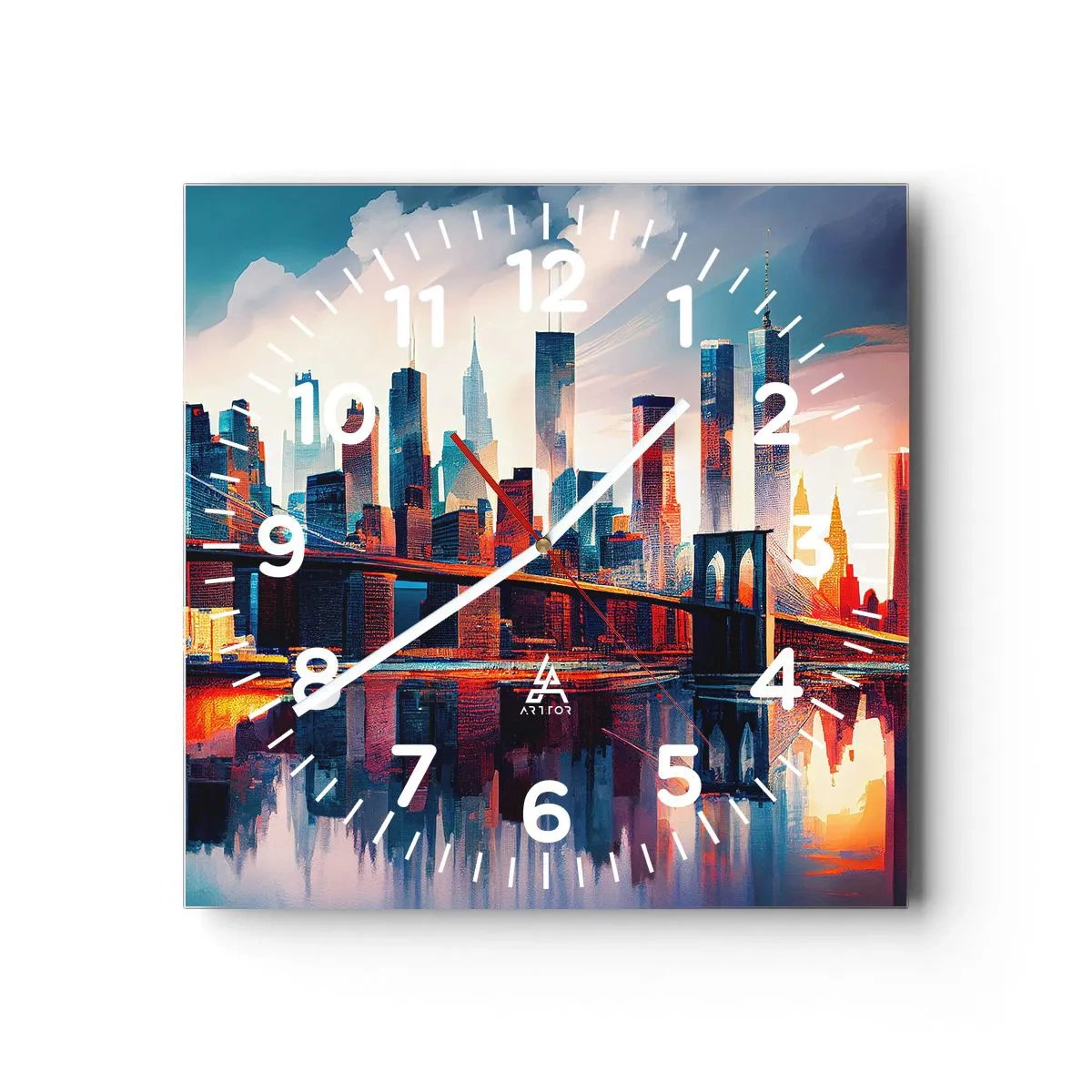 Nástenné hodiny - Famózny New York - 40x40 cm