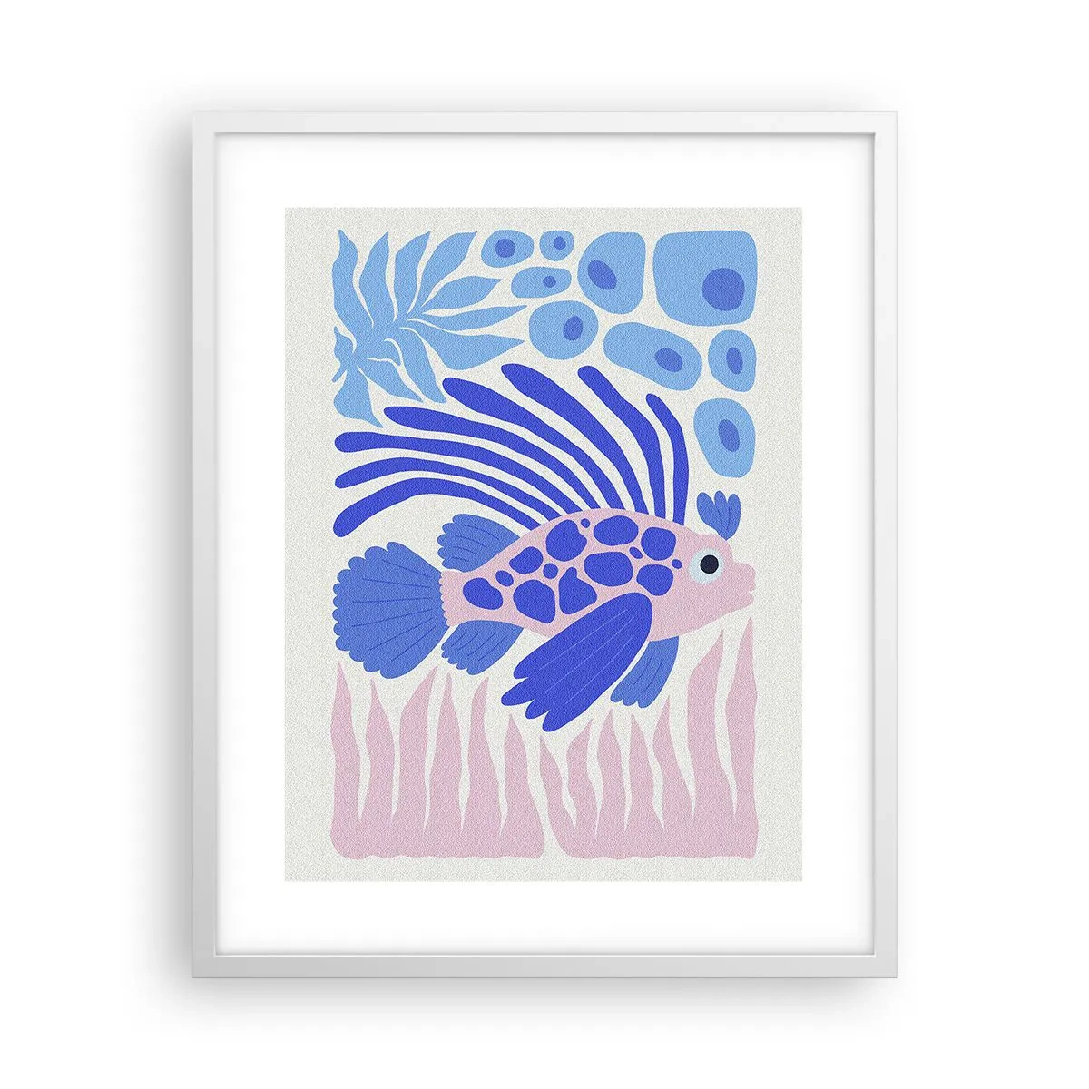 Plagát v bielom ráme - Vo svojom živle - 40x50 cm