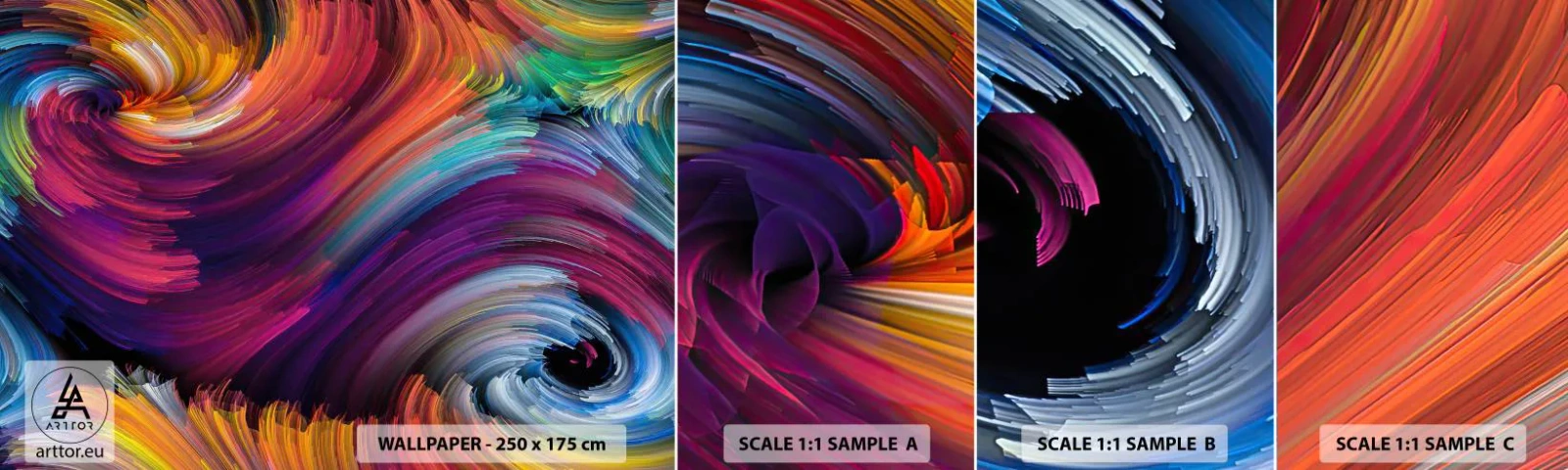 Vzorka Fototapeta Standard Eco - Začiatok nového sveta - Abstrakcia, Kus, Moderný vzor - 100x30 cm