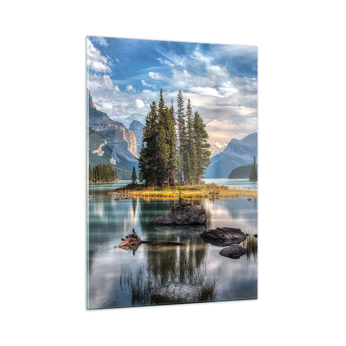 Obraz na skle - Pri veľkej a čistej vode… - 50x70 cm