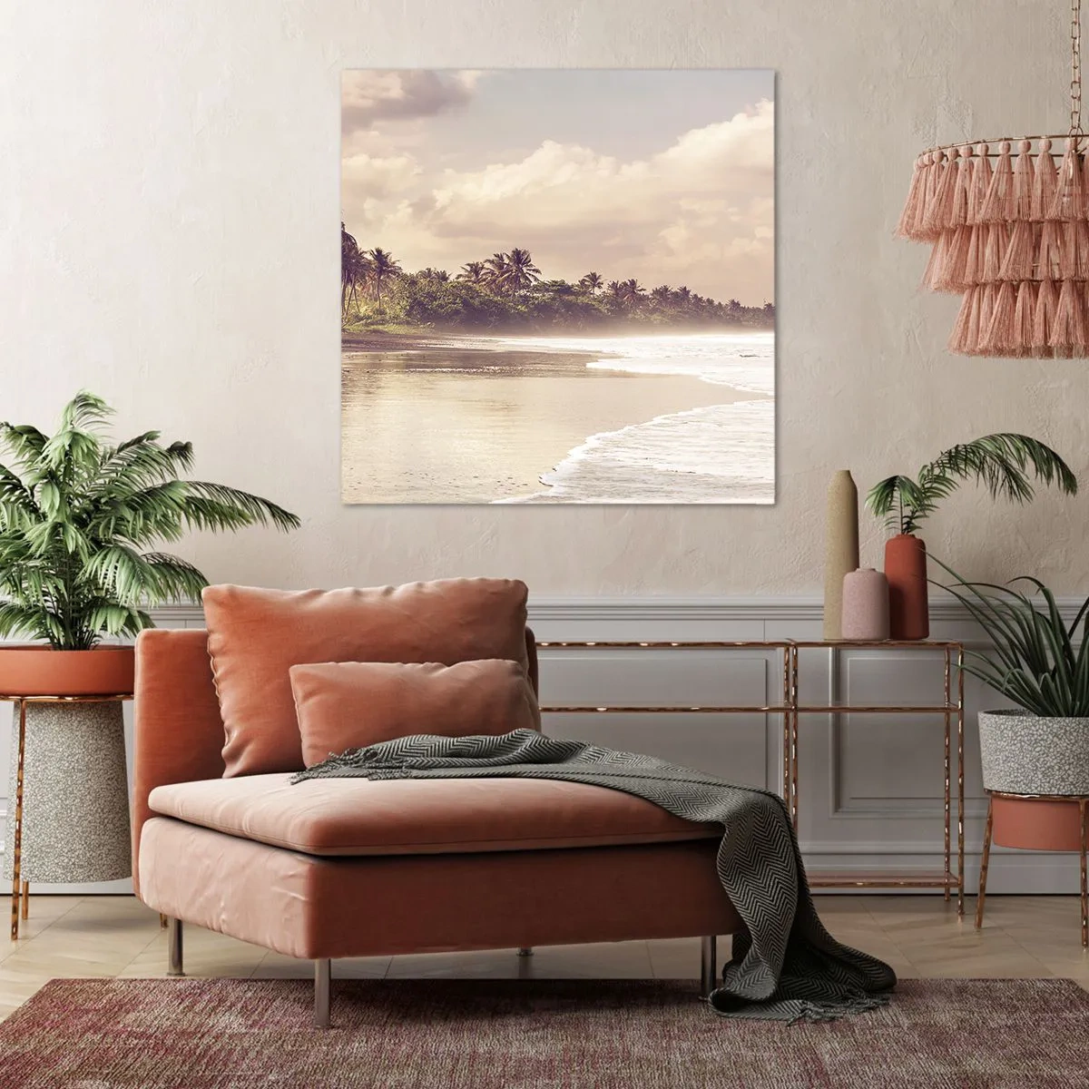 Obraz na plátne - Pohladenie vĺn - 70x70 cm